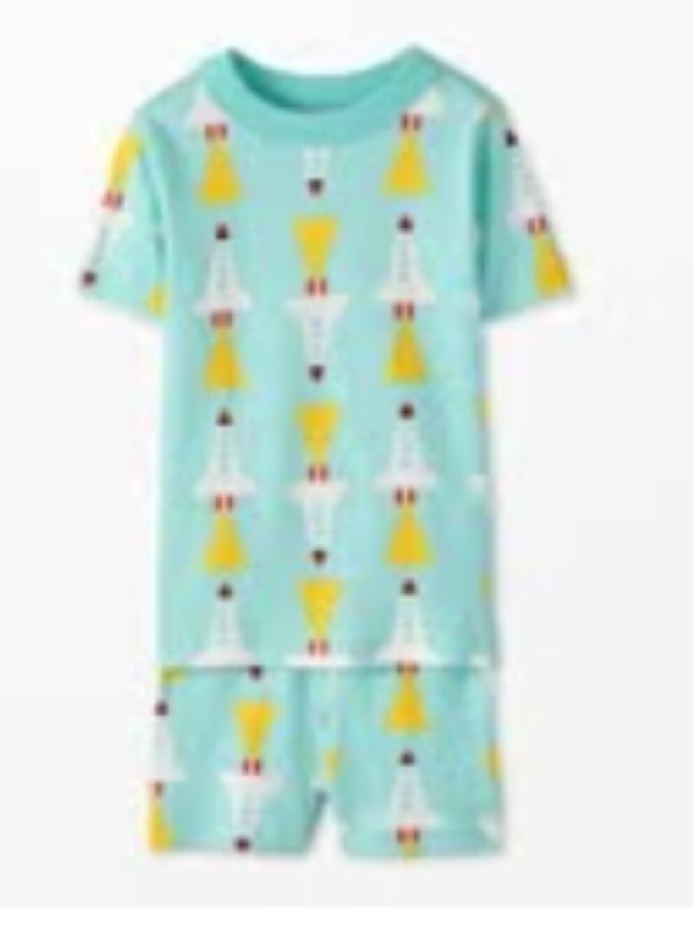 Hanna Anderson Kids Short John Pajama Set